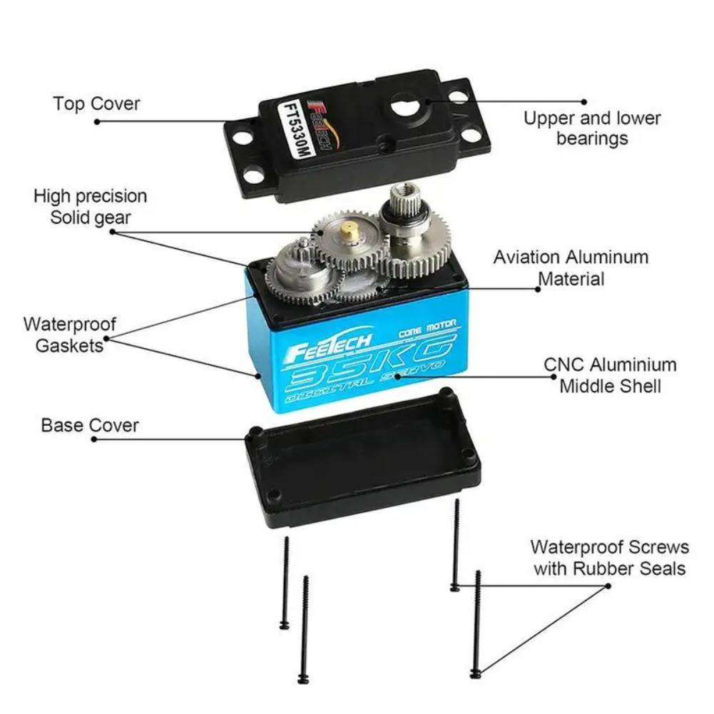 FEETECH FT5330M 35KG Digital S - огляд і ціна Rc Helicopter Servo