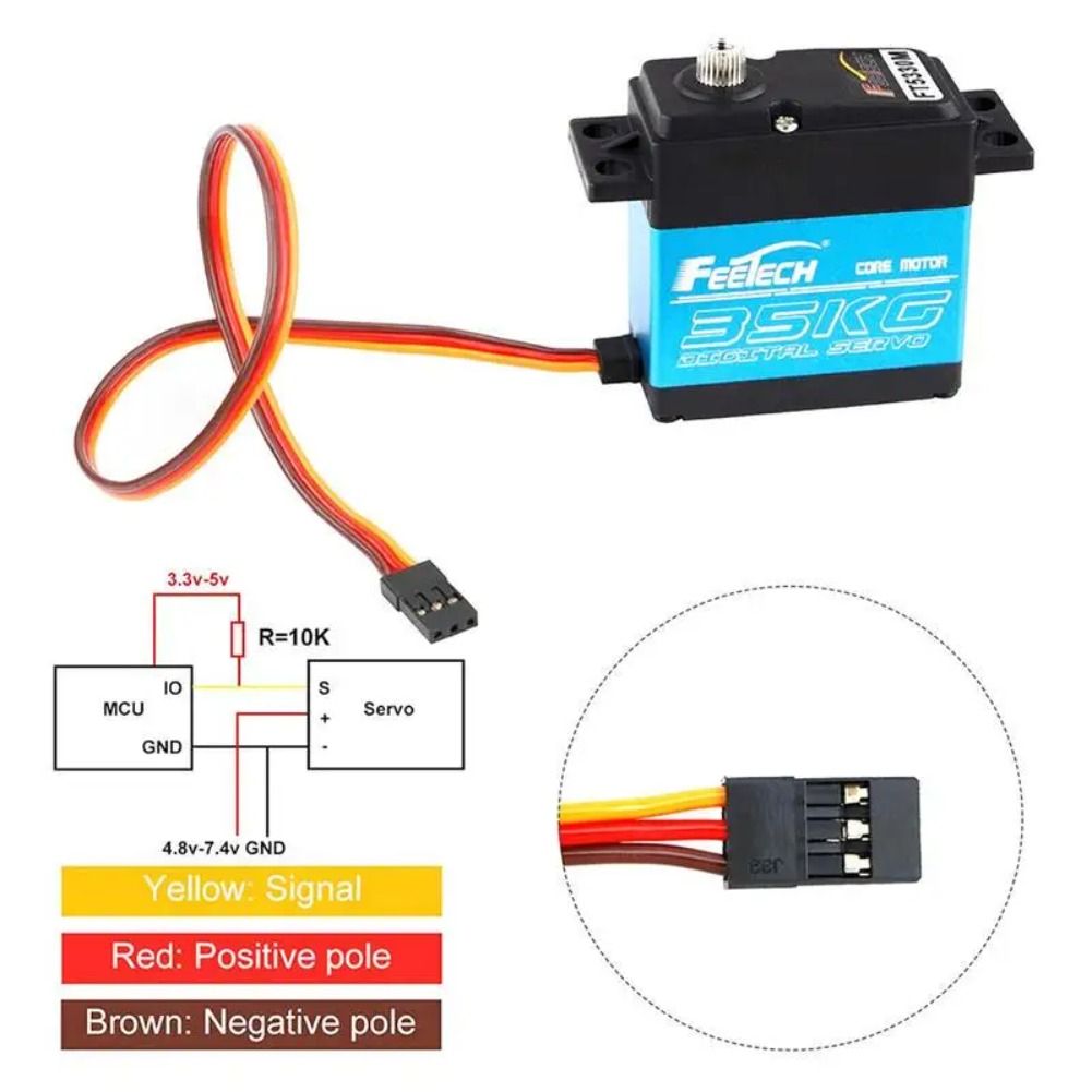 FEETECH FT5330M 35KG Digital S - огляд і ціна Rc Helicopter Servo
